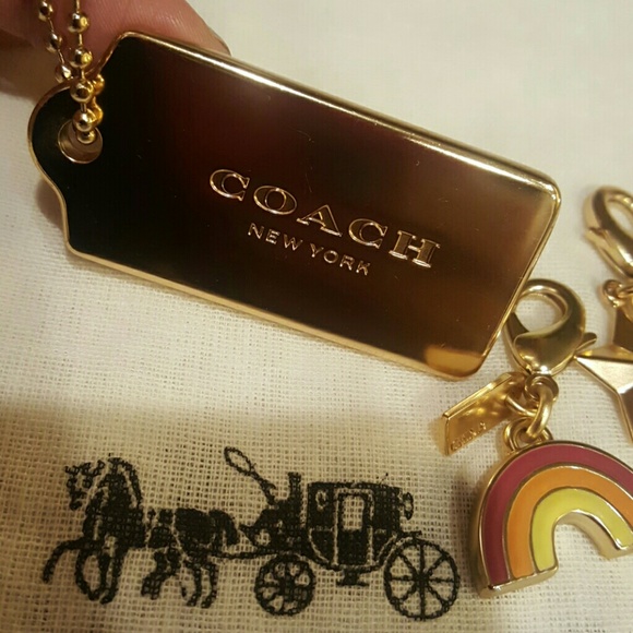 Heavy Gold Metal COACH Hang Tag -NEW - Picture 4 of 7